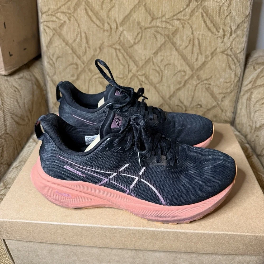 ASICS‎ GT-2000 13 Shoes Women's 8 Black Dark Aubergine Running Athletic Sneaker